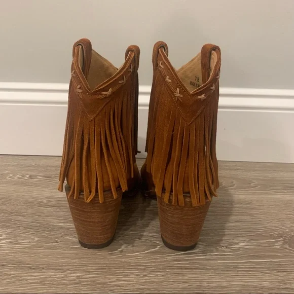 Idyllwind by Miranda Lambert Brown Fringe Leather Boots - Picture 3 of 7